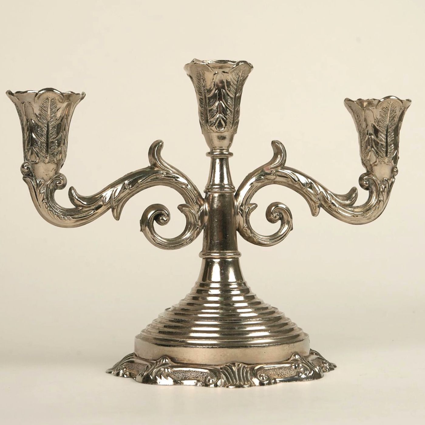 Antique Silver Candelabras (Set of 2)