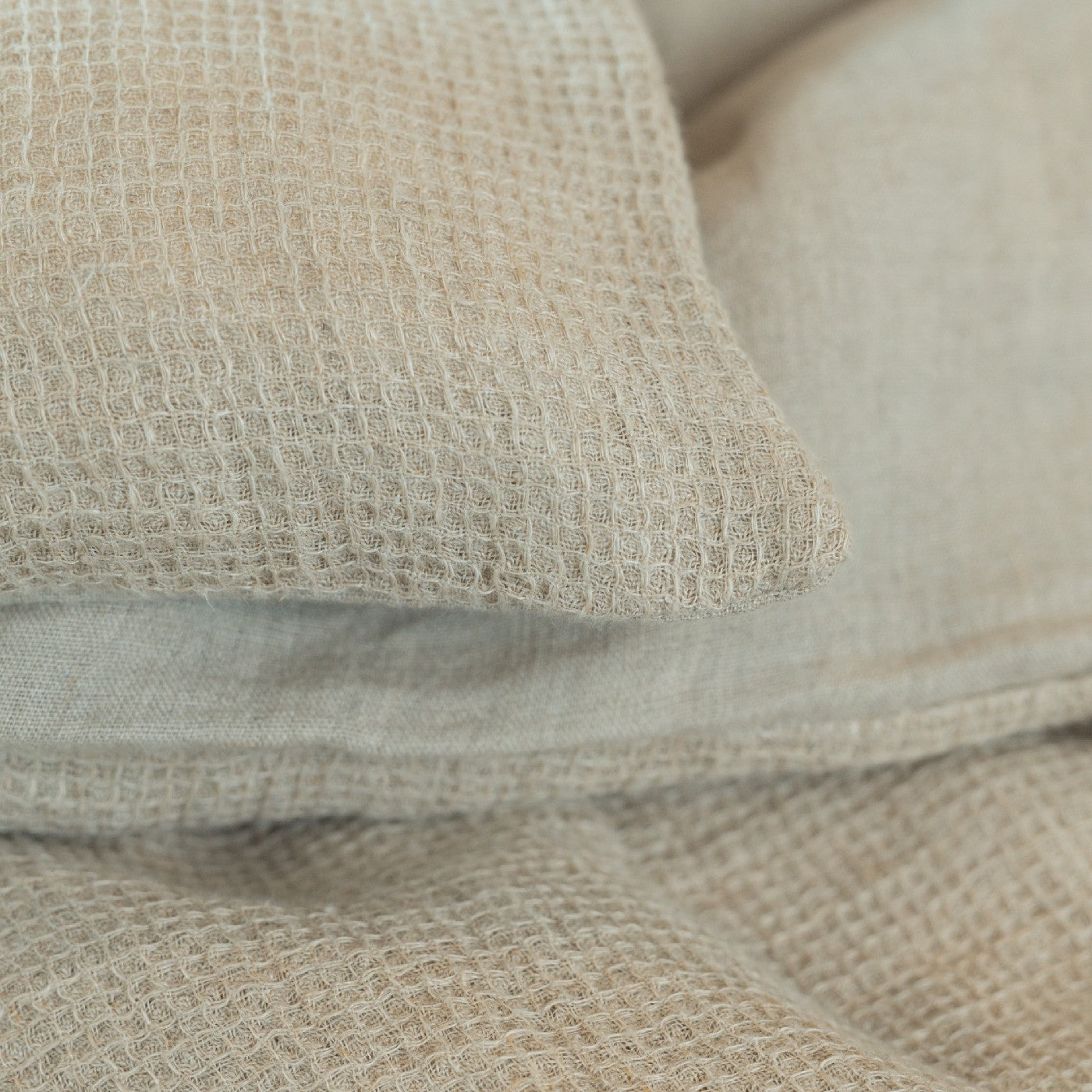 Flax waffle Shams