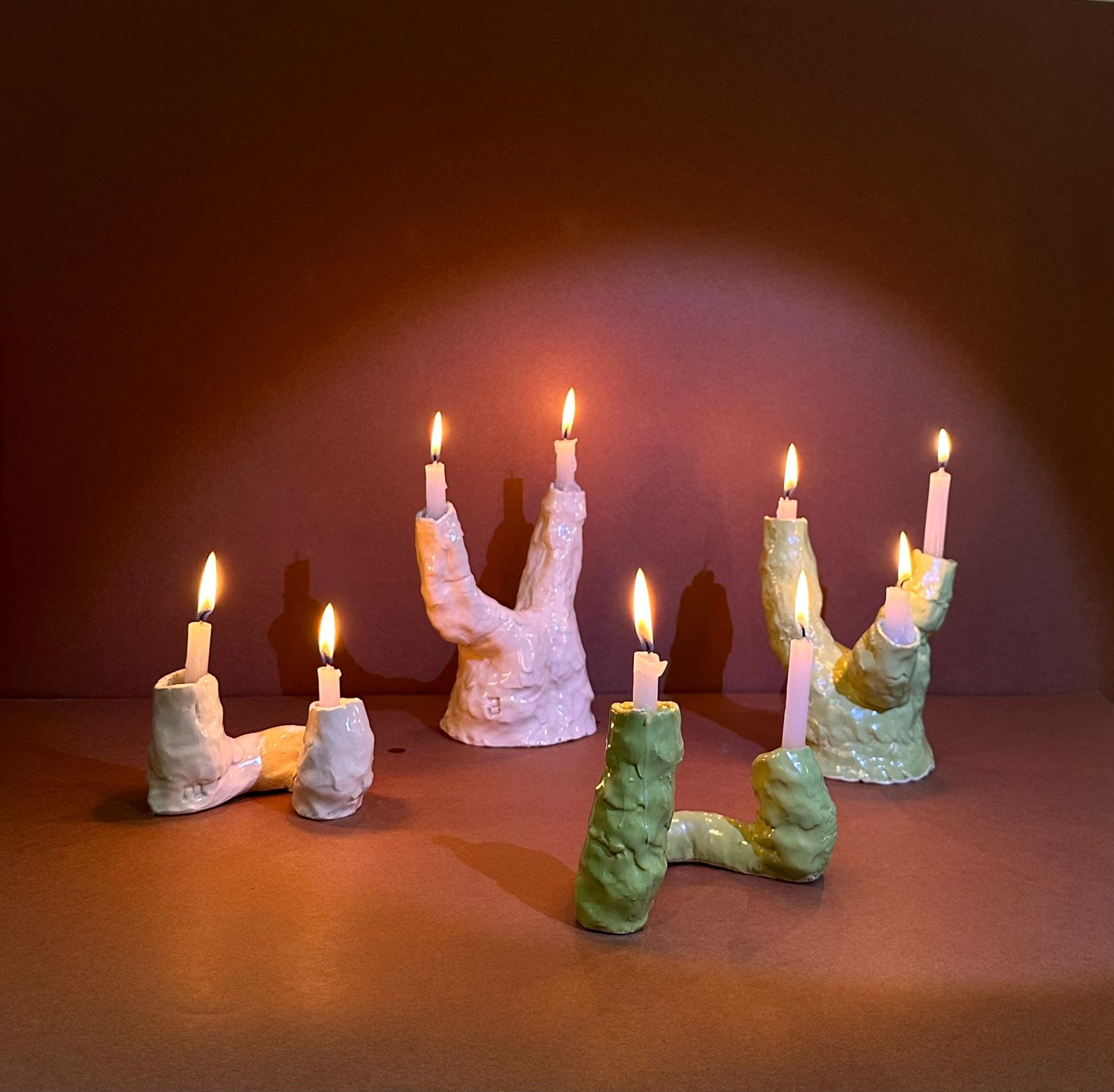 Crooked Fingers Candle Stands (Set of 4)