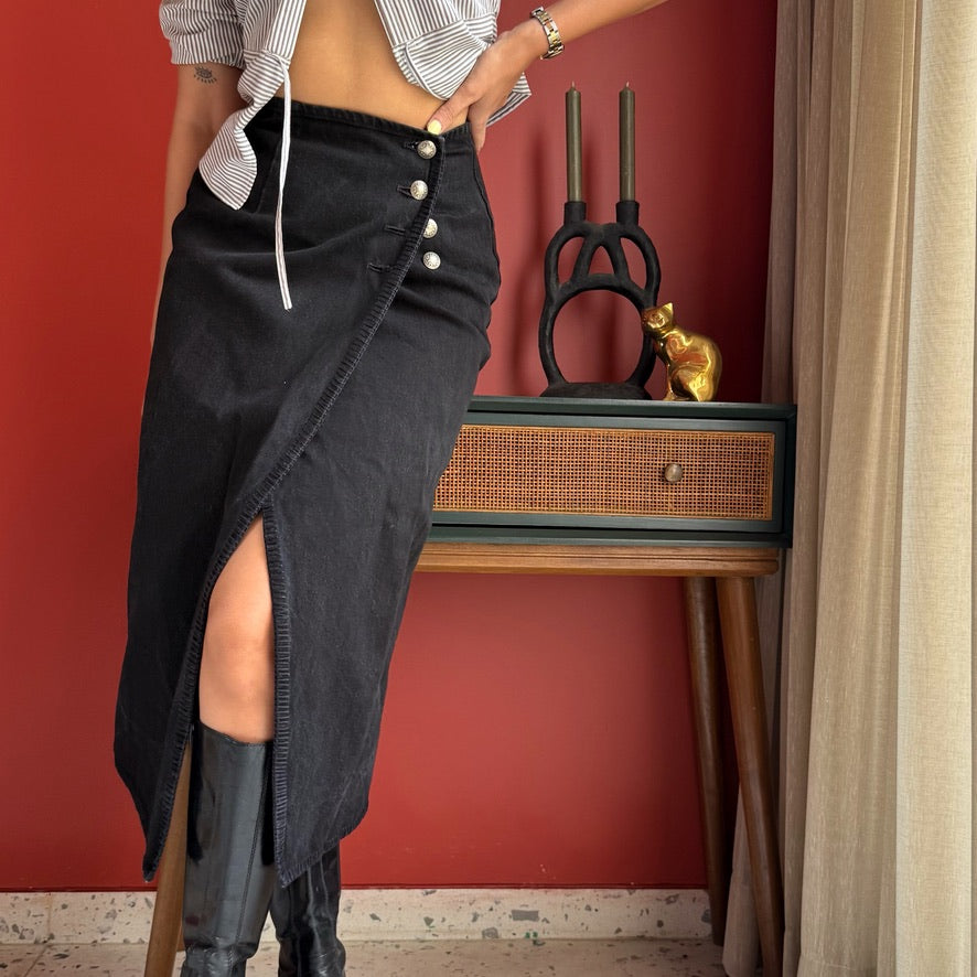 Ralph Lauren Denim Wrap Skirt