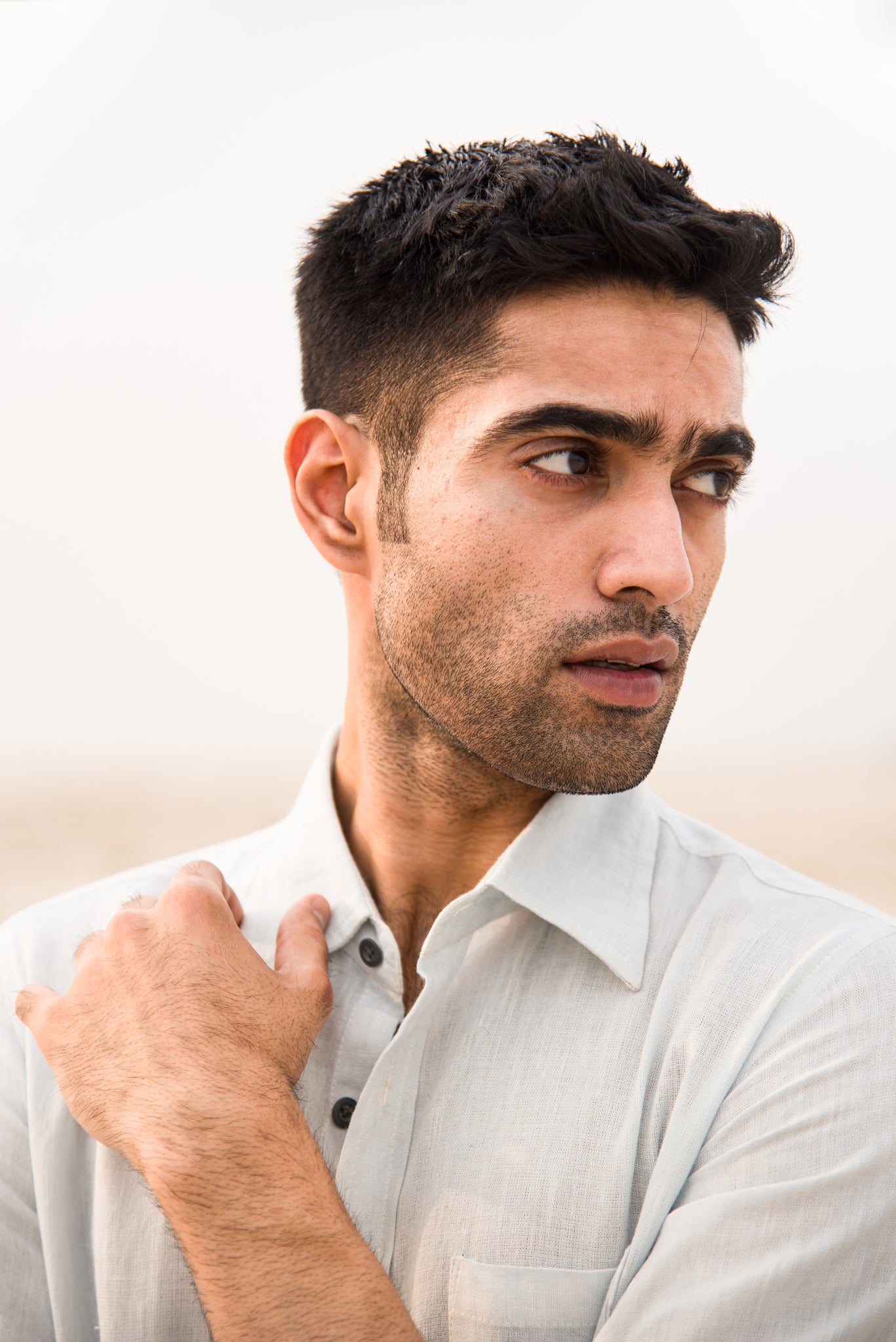 Oceanic Breeze Handwoven Linen Cotton Shirt