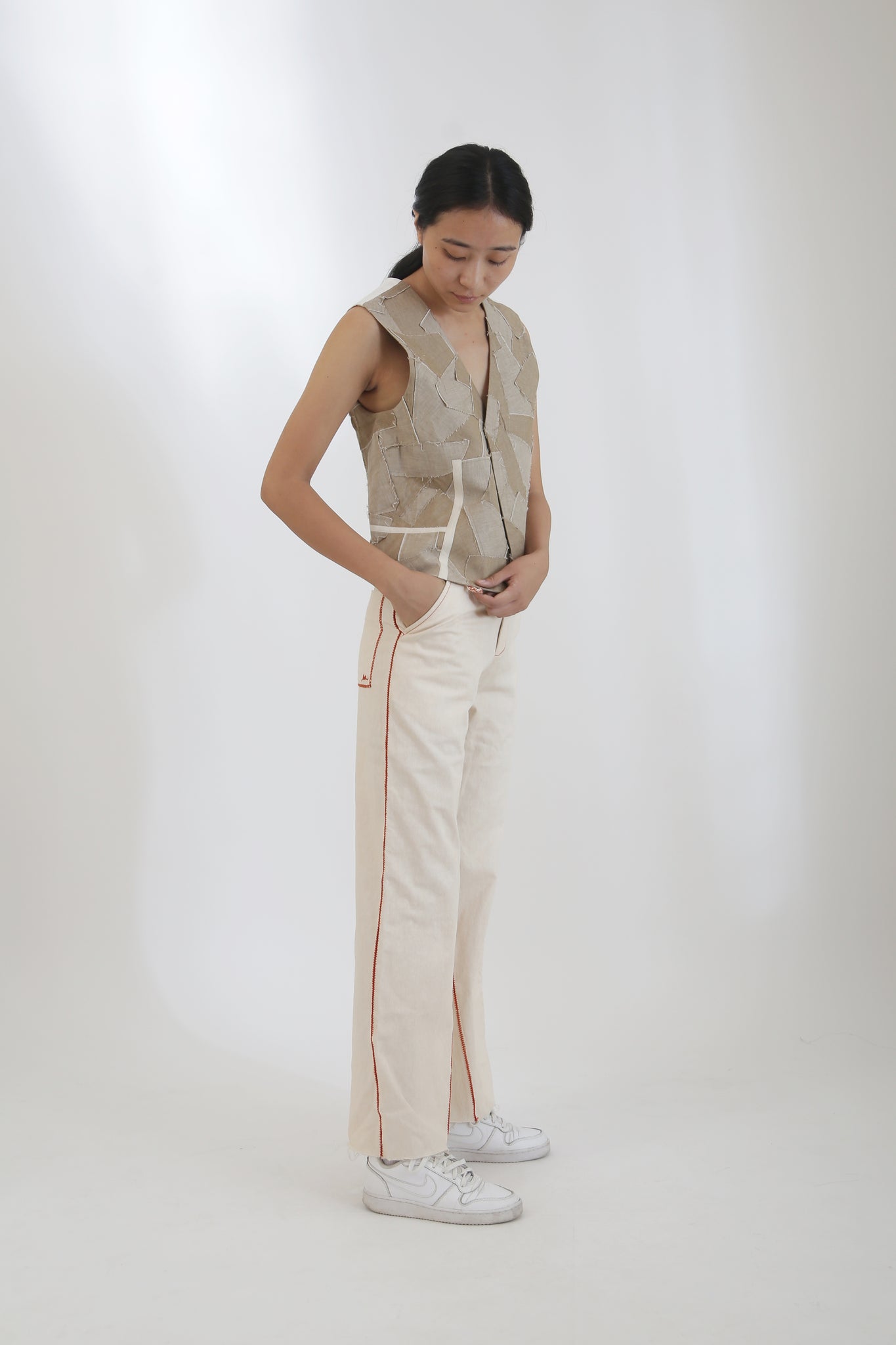Mould Flare Pant Ivory